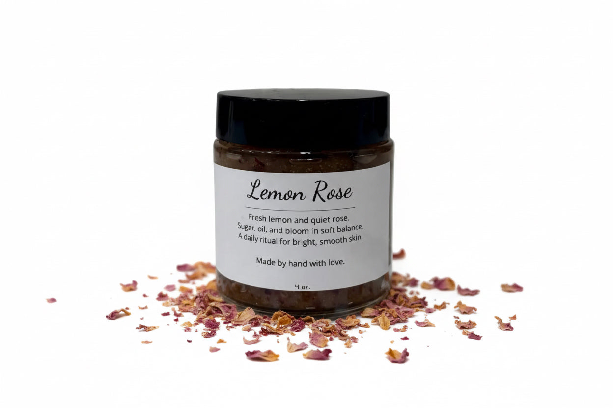 Lemon Rose Sugar Scrub (4 oz.)