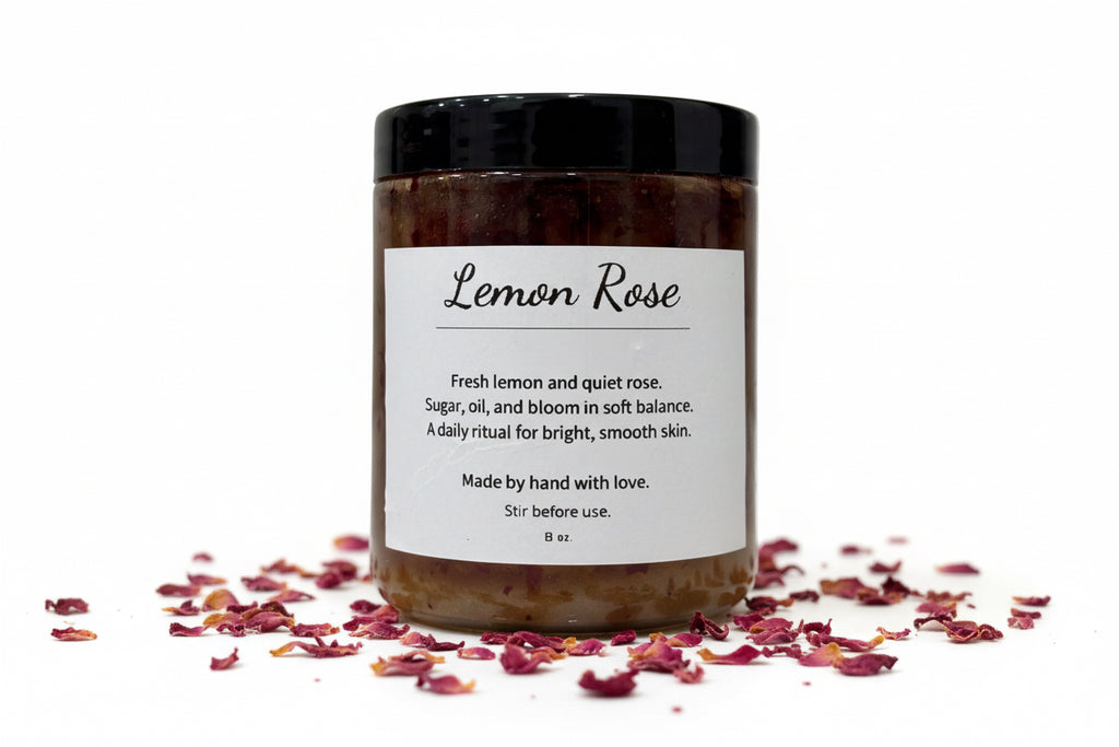 Lemon Rose Sugar Scrub (8 oz.)