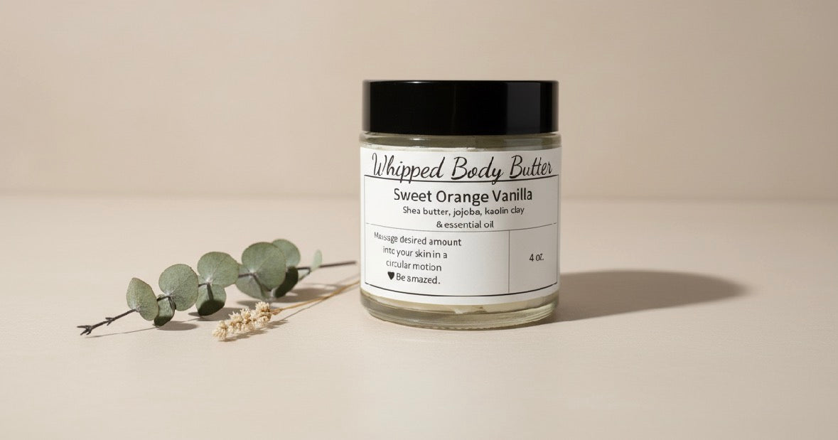 Sweet Orange + Vanilla Whipped Body Butter (4 oz.)