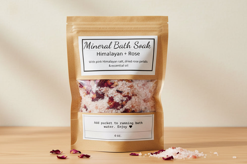 Himalayan + Rose Mineral Bath Soak (mini pack)