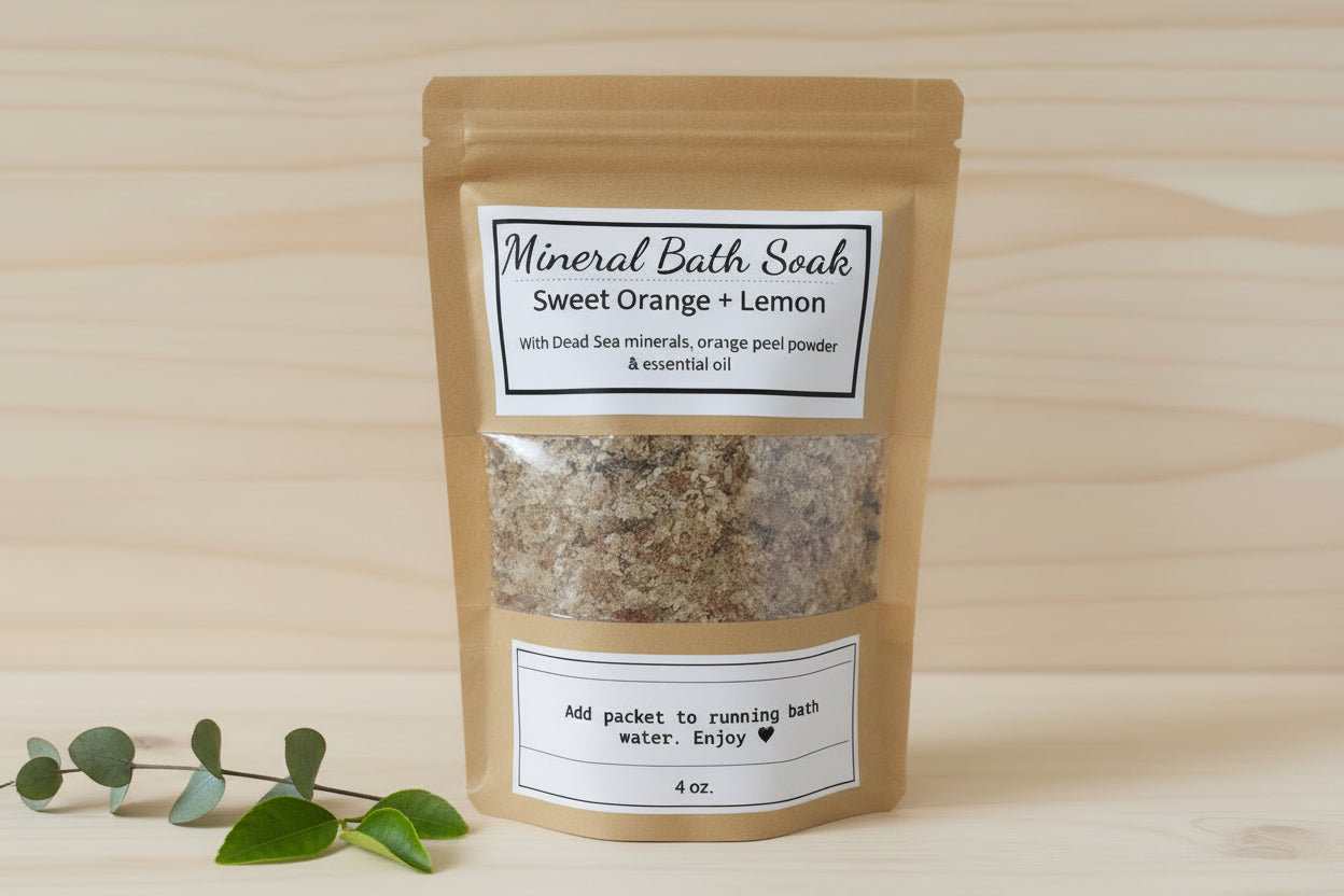 Sweet Orange + Lemon Mineral Bath Soak (mini pack)