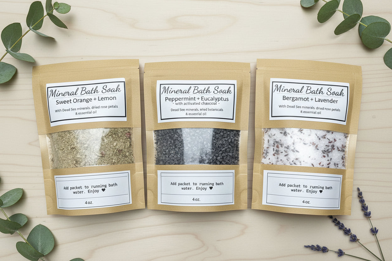 Sweet Orange + Lemon Mineral Bath Soak (mini pack)